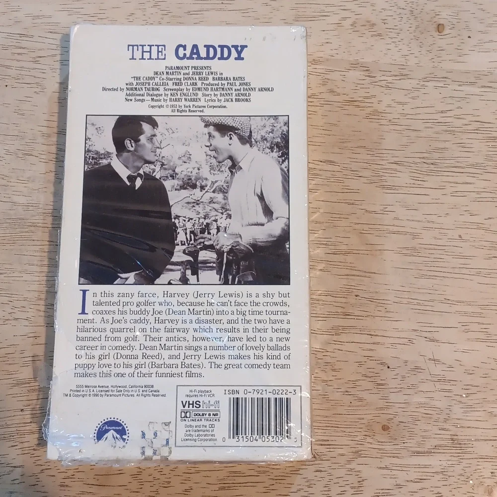 2/$10 The Caddy VHS Tape